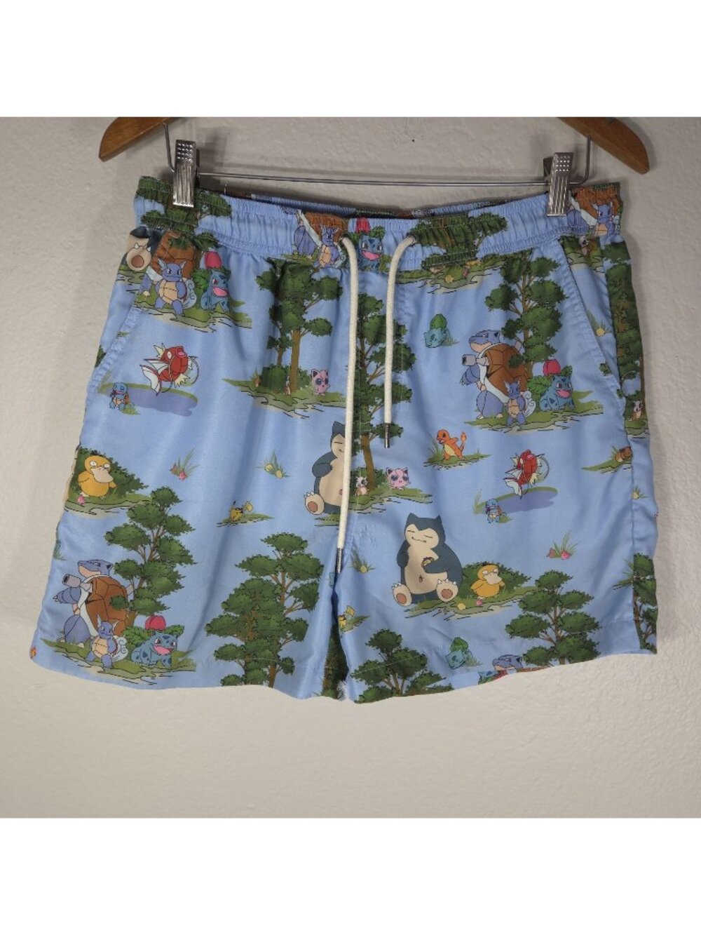 Box lunch Opposuits Official Kanto Pokemon Swim Trunks Board Shorts Men's L